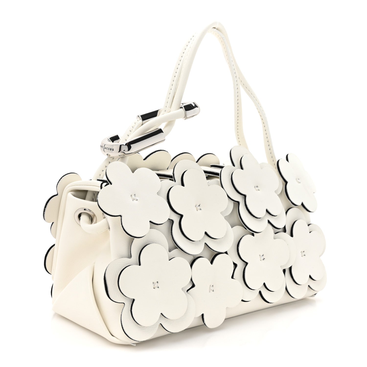 Marc Jacobs Lambskin Daisy Applique The Mini Dual Bag White 3 of 9