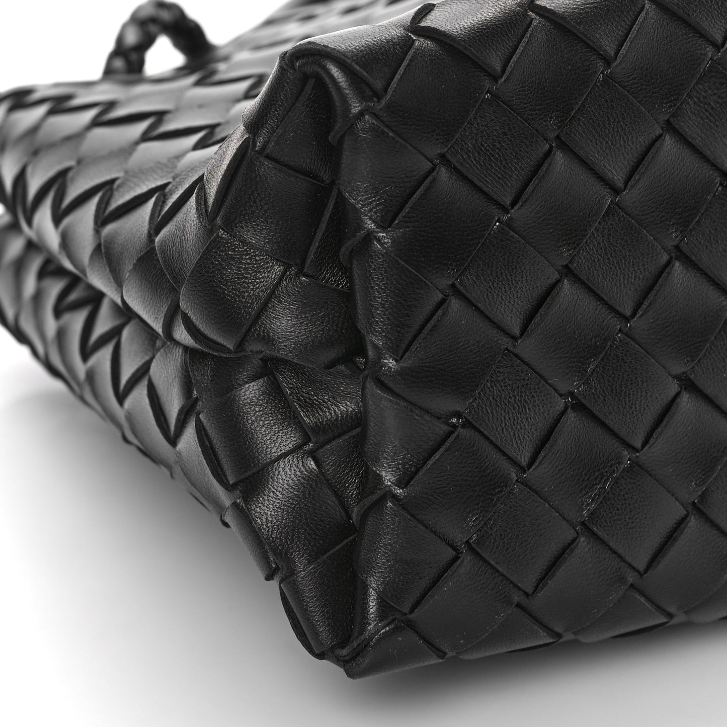 Nappa Intrecciato Small Andiamo Shoulder Bag Black