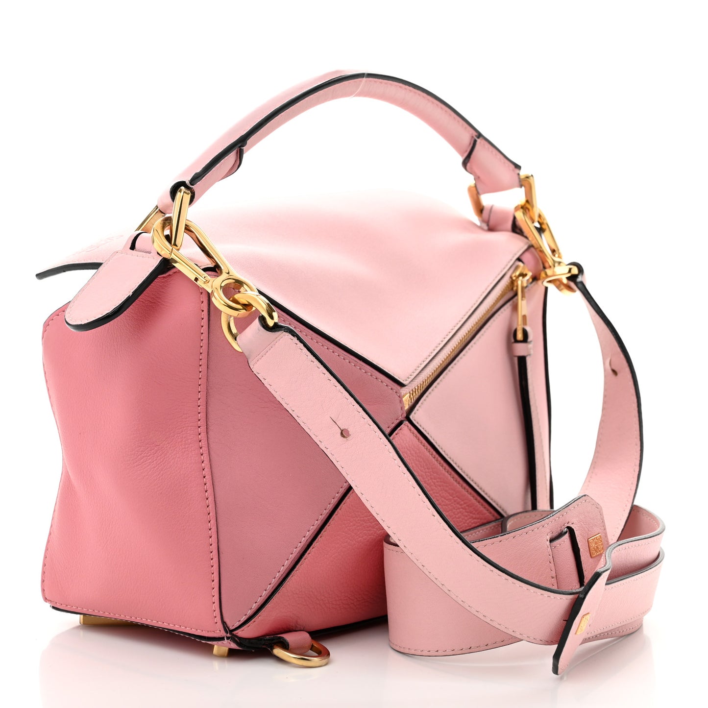 Calfskin Small Puzzle Bag Rosa