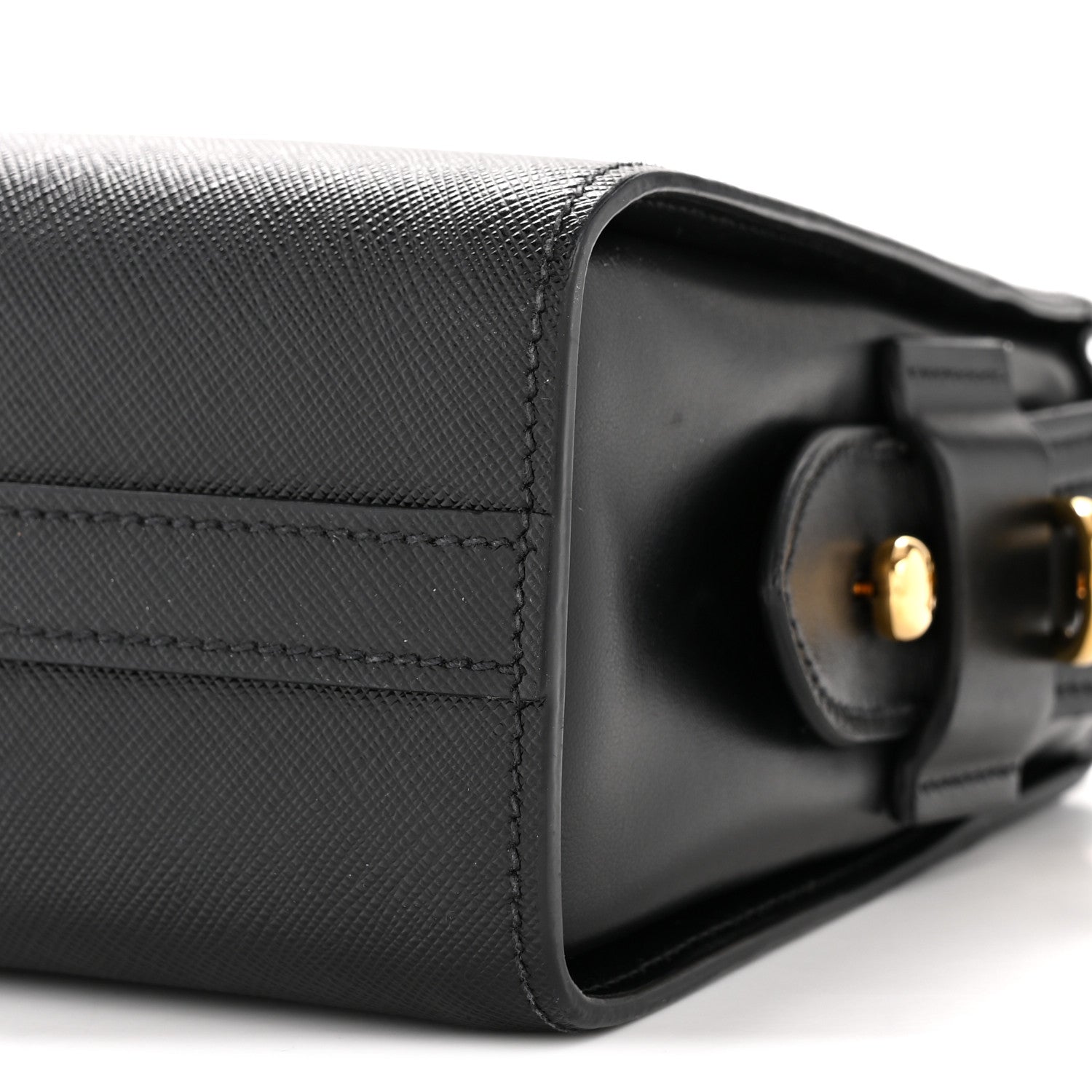 Prada City Calf Esplanade Shoulder Bag Black 11 of 14