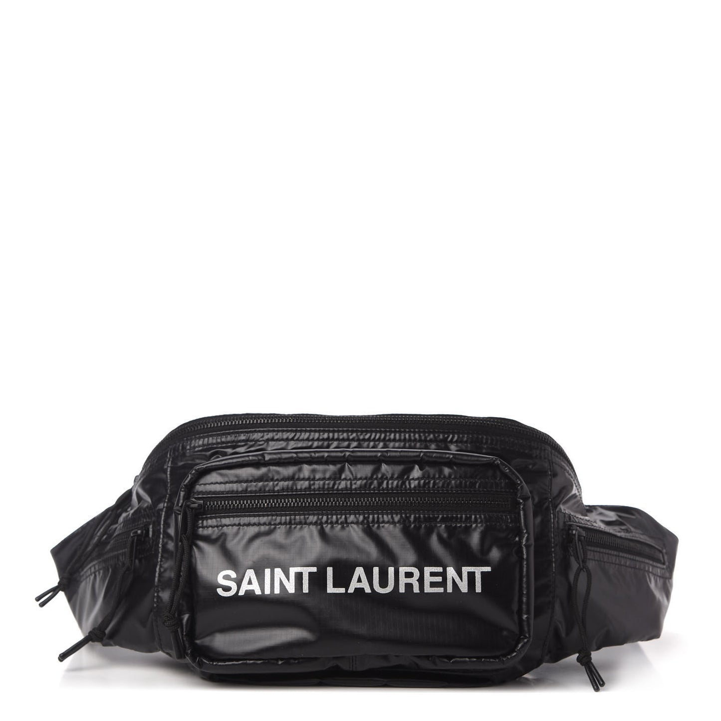 Nylon Logo Ripstop Body Belt Bag Black