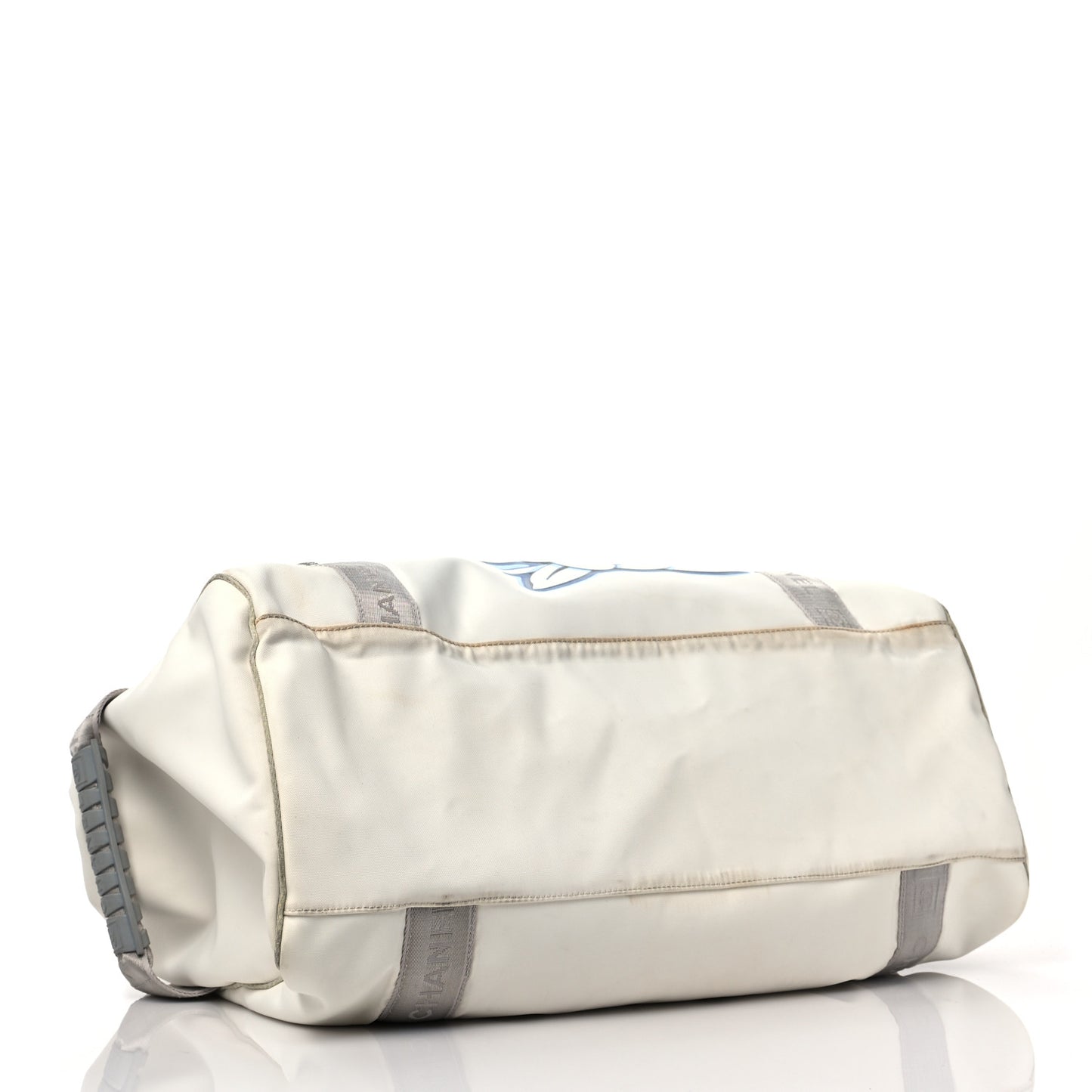 Nylon Mesh Camellia Duffle White Multicolor