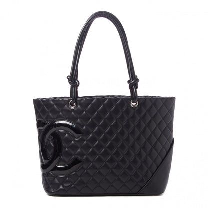 Chanel Calfskin Quilted Large Cambon Tote Black 1 of 9