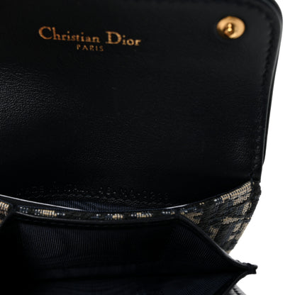 Christian Dior Oblique Saddle 5-Gusset Card Holder Blue 7 of 8