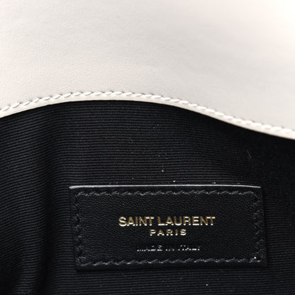 Saint Laurent Smooth Shiny Calfskin Uptown Pouch Crema Soft 6 of 9