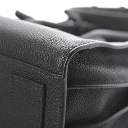 Saint Laurent Grained Calfskin Small Supple Sac De Jour Dark Vert 11 of 14