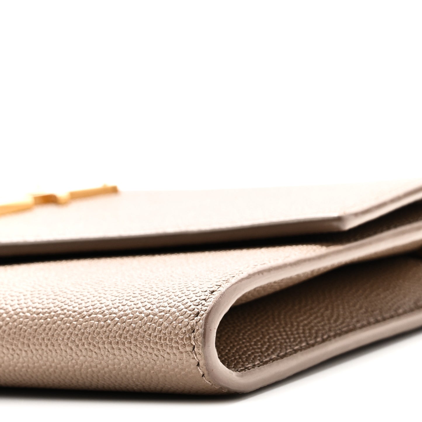 Grain De Poudre Monogram Uptown Chain Wallet Taupe