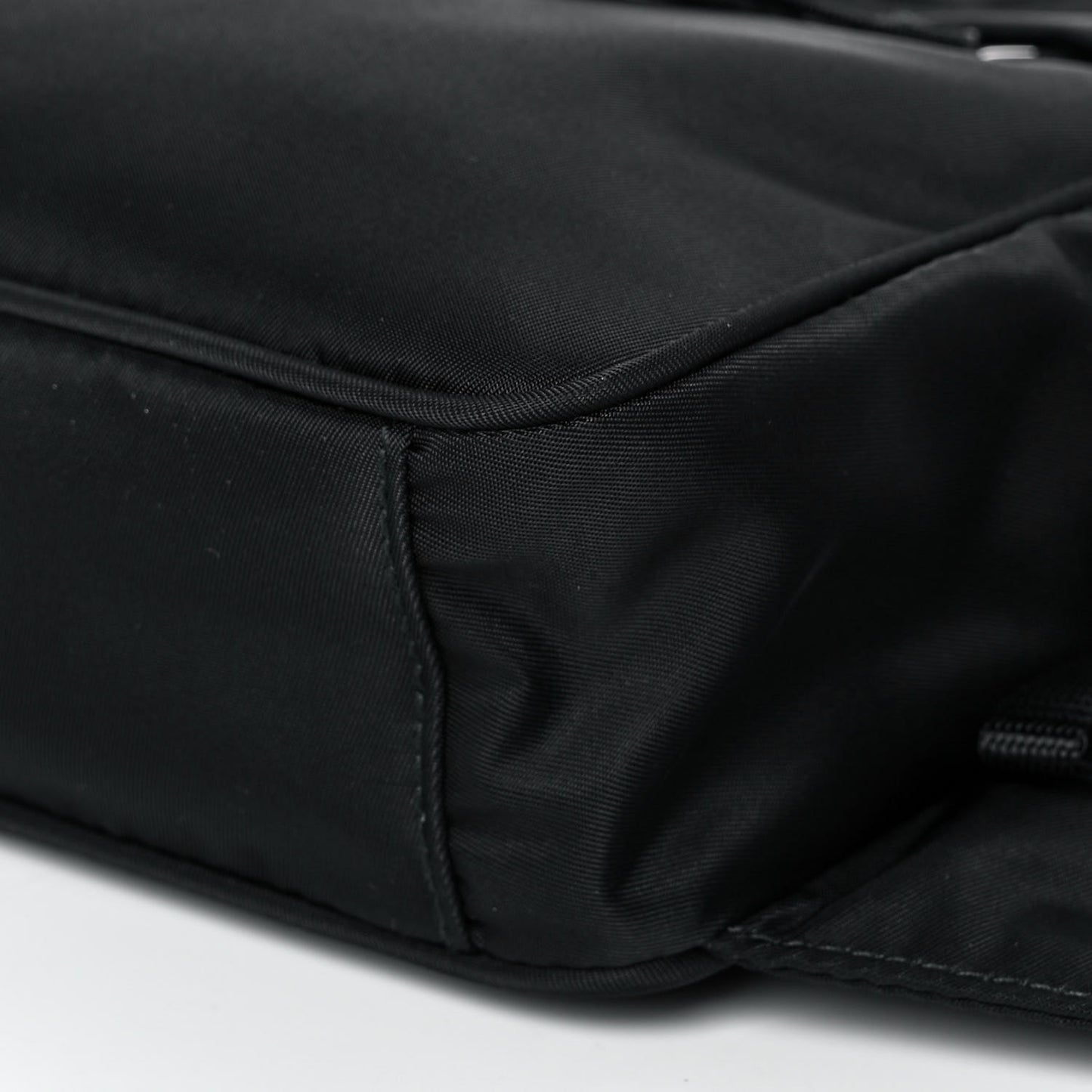 Tessuto Nylon Saffiano Belt Bag Black