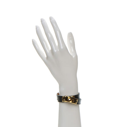Hermes Chamonix Kelly Double Tour Bracelet XS Black 2 of 9