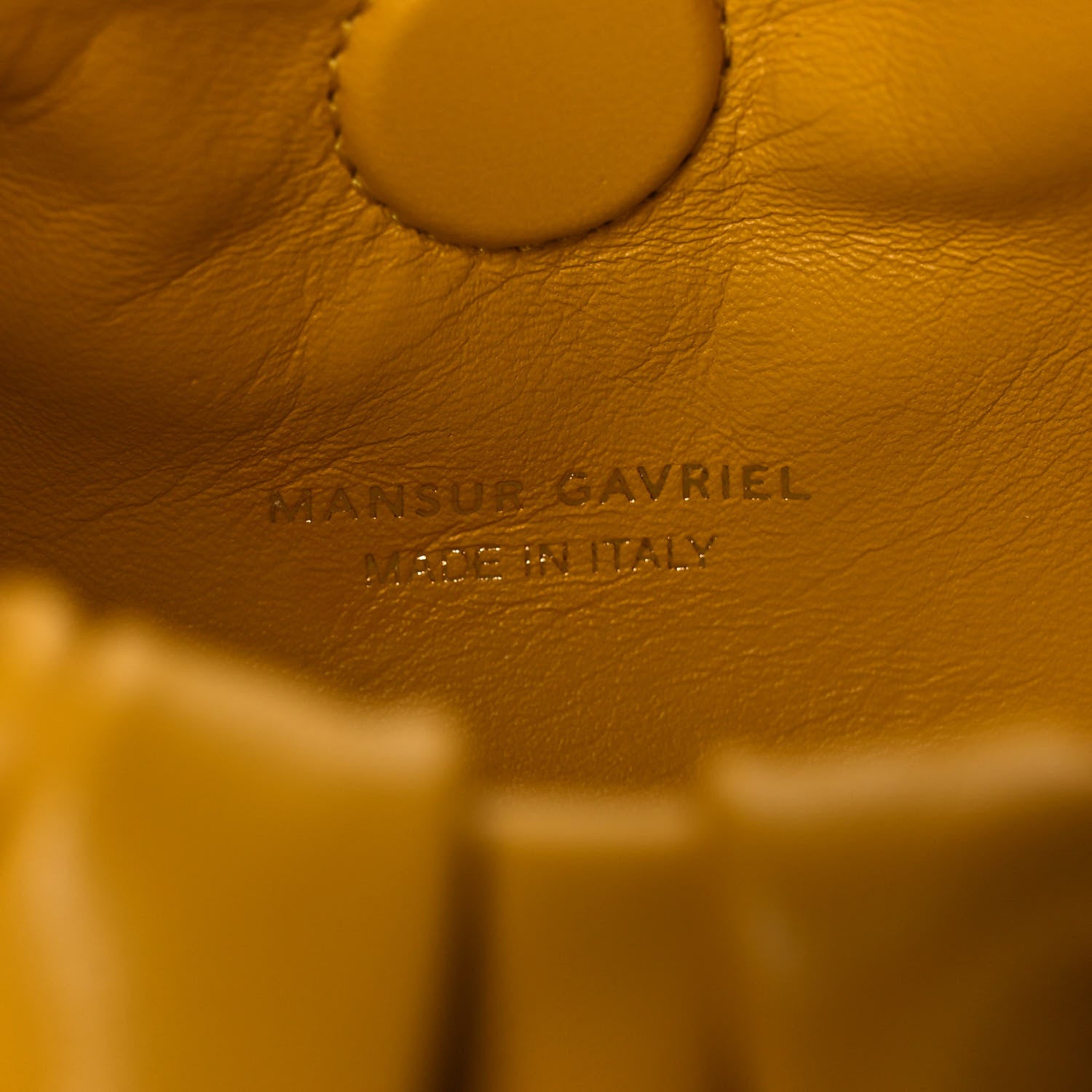 Mansur Gavriel Lambskin Mini Scrunchie Bag Sun 6 of 8