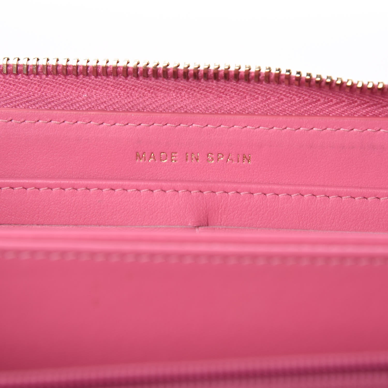 Chanel Caviar Quilted Large Gusset Zip Around Wallet Pink 7 of 15