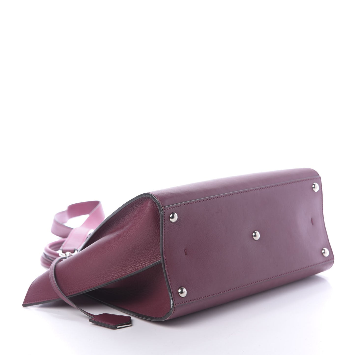 Vitello Dolce Marmol Shiny Nappa Petite 3Jours Tote Bordeaux