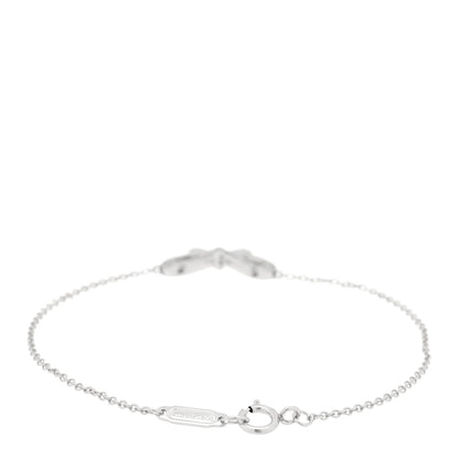 Tiffany Platinum Diamond Bow Bracelet 2 of 3
