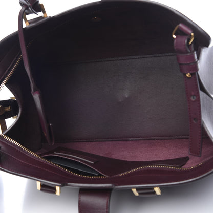 Saint Laurent Calfskin Small Classic Y Cabas Bordeaux 6 of 16