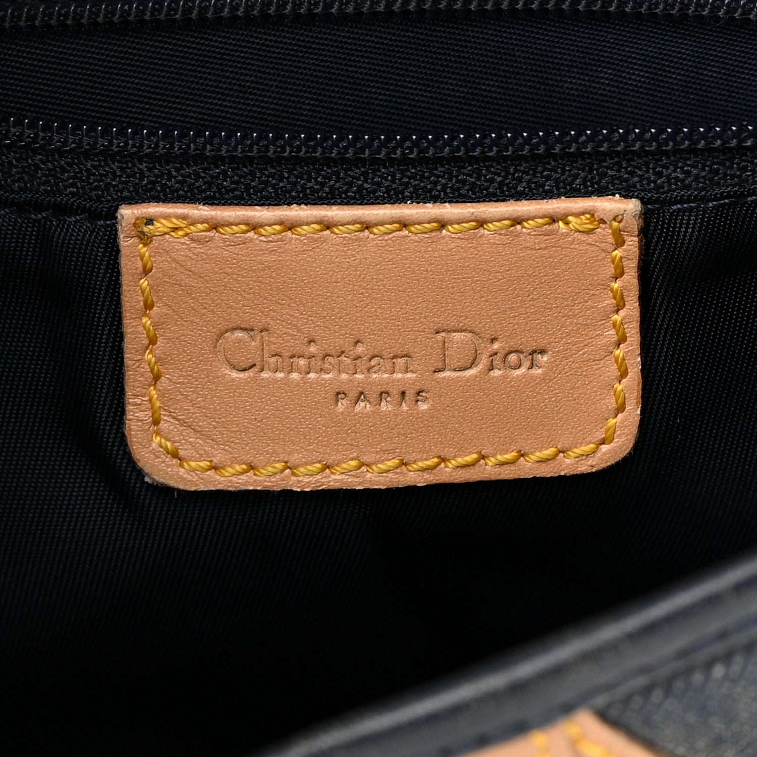 Christian Dior Denim Calfskin Saddle Bag Blue 6 of 20