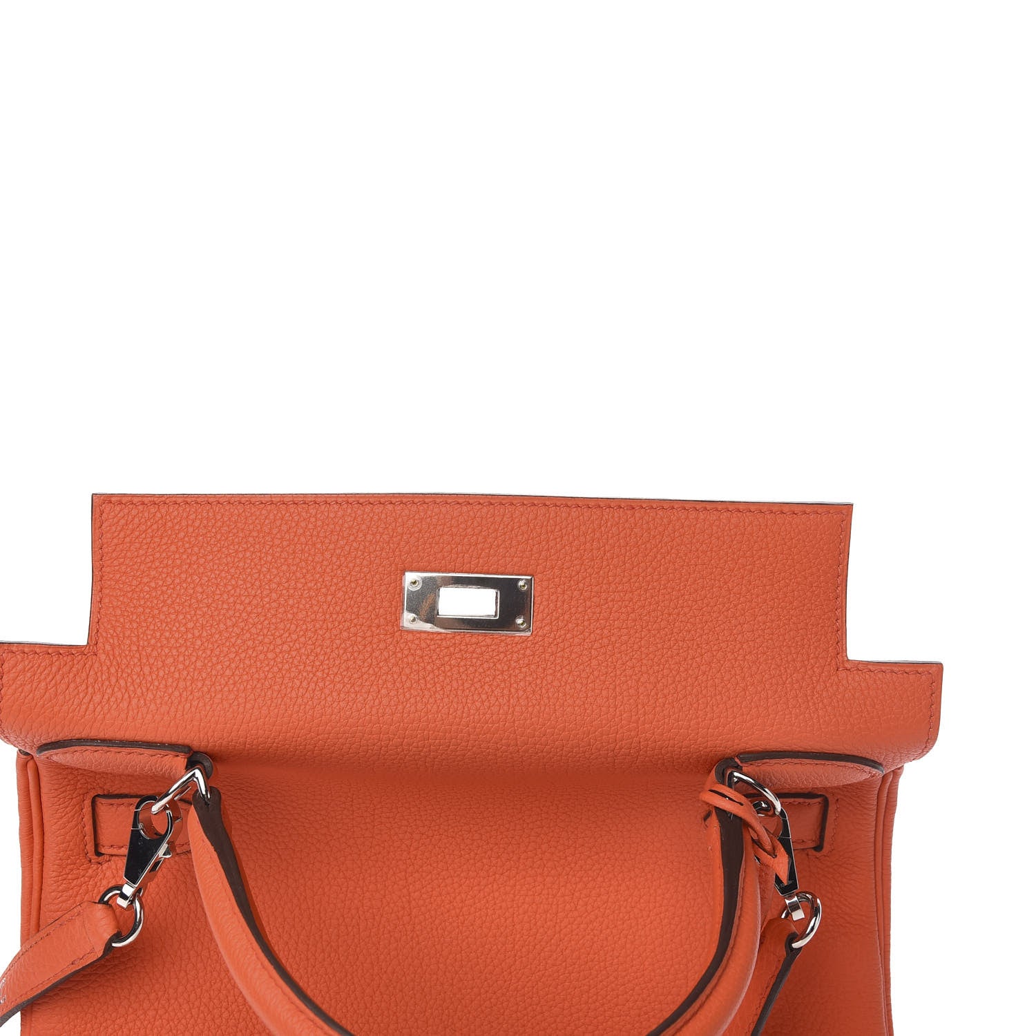 Hermes Togo Kelly Retourne 28 Orange Poppy 27 of 34