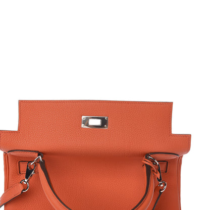 Hermes Togo Kelly Retourne 28 Orange Poppy 27 of 34