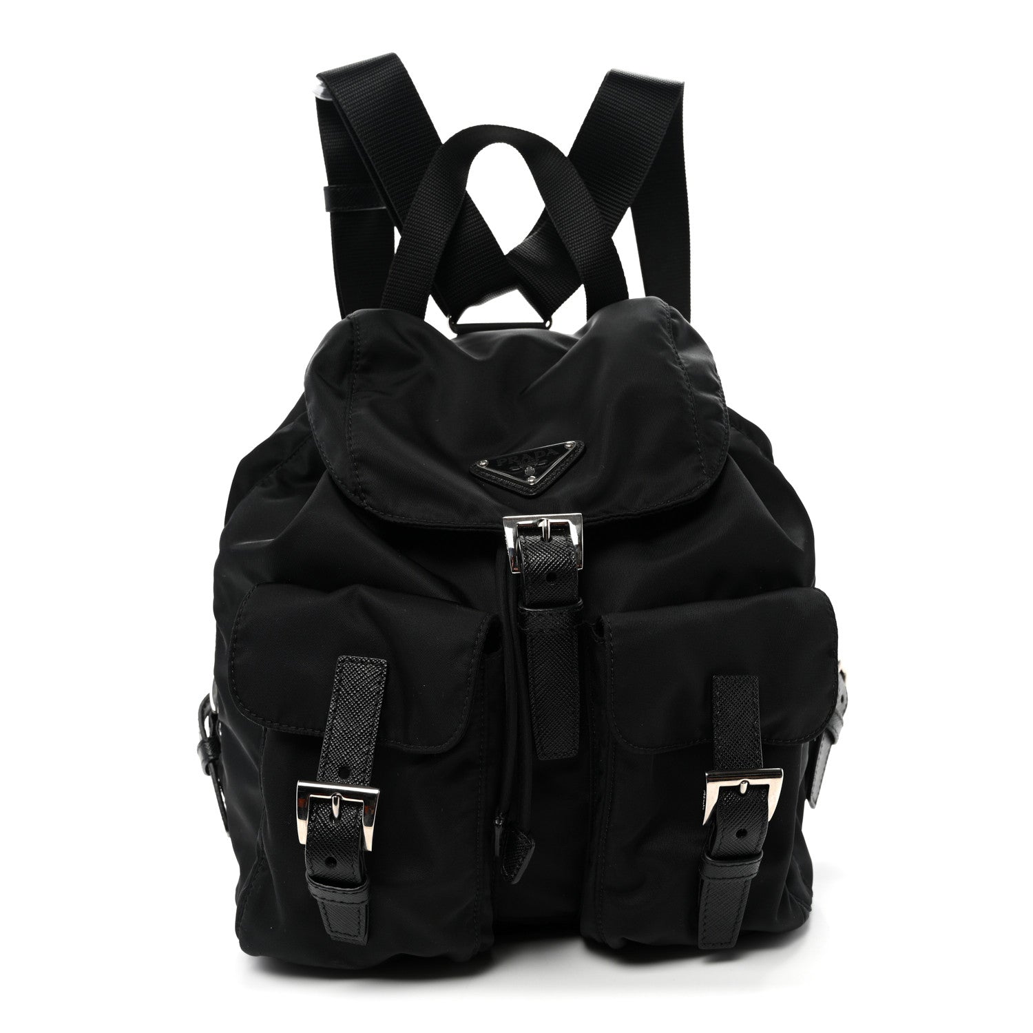 Prada Re-Nylon Saffiano Small Backpack Black 1 of 9