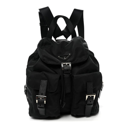 Prada Re-Nylon Saffiano Small Backpack Black 1 of 9