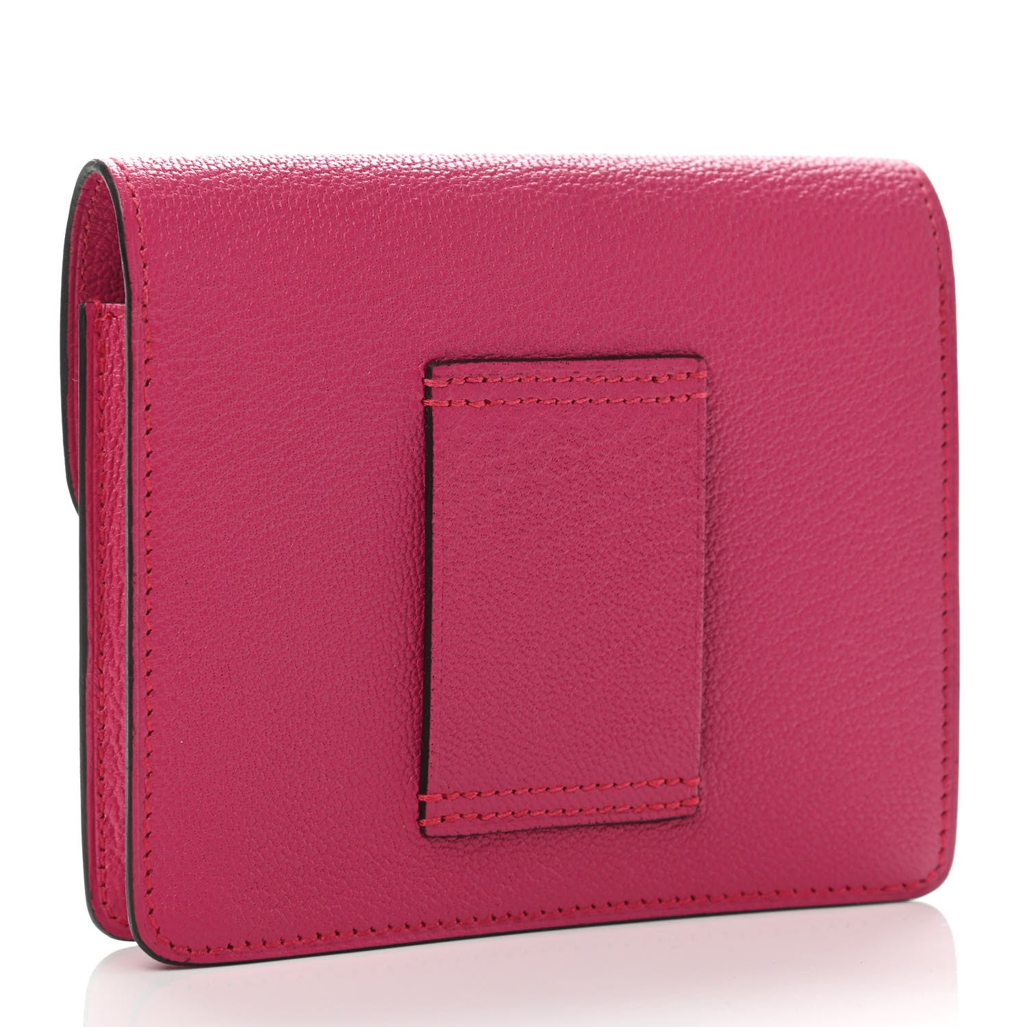 Hermes Chevre Mysore Roulis Slim Wallet Rose Shocking 2 of 4