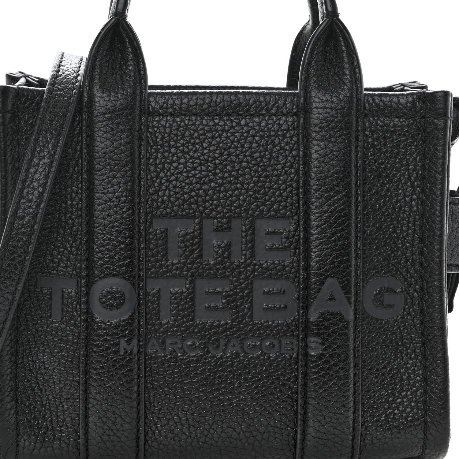 Marc Jacobs Grained Calfskin Micro The Tote Bag Black 7 of 9