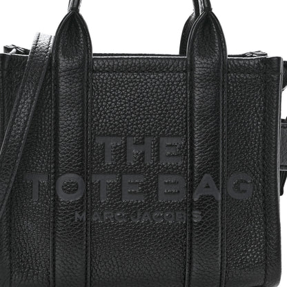 Marc Jacobs Grained Calfskin Micro The Tote Bag Black 7 of 9