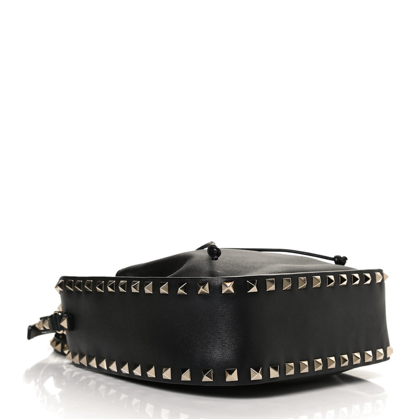 Vitello Rockstud Bucket Bag Black
