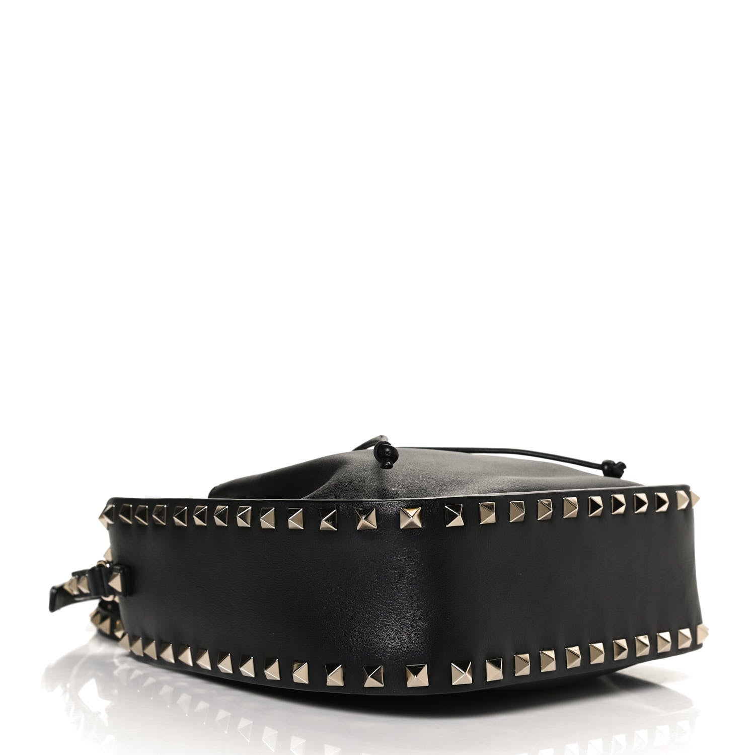 Valentino Garavani Vitello Rockstud Bucket Bag Black 4 of 12
