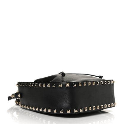 Valentino Garavani Vitello Rockstud Bucket Bag Black 4 of 12