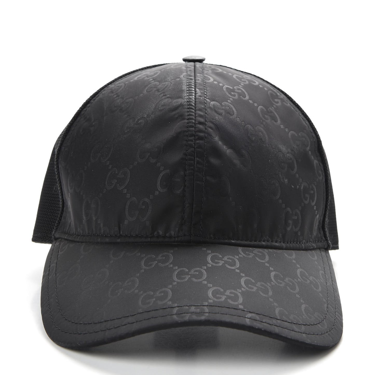 Nylon Monogram Baseball Hat XL Black