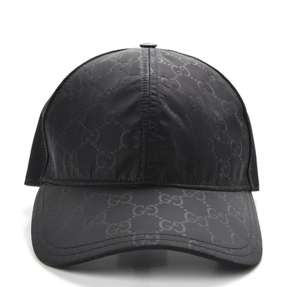 Gucci Nylon Monogram Baseball Hat XL Black 4 of 8