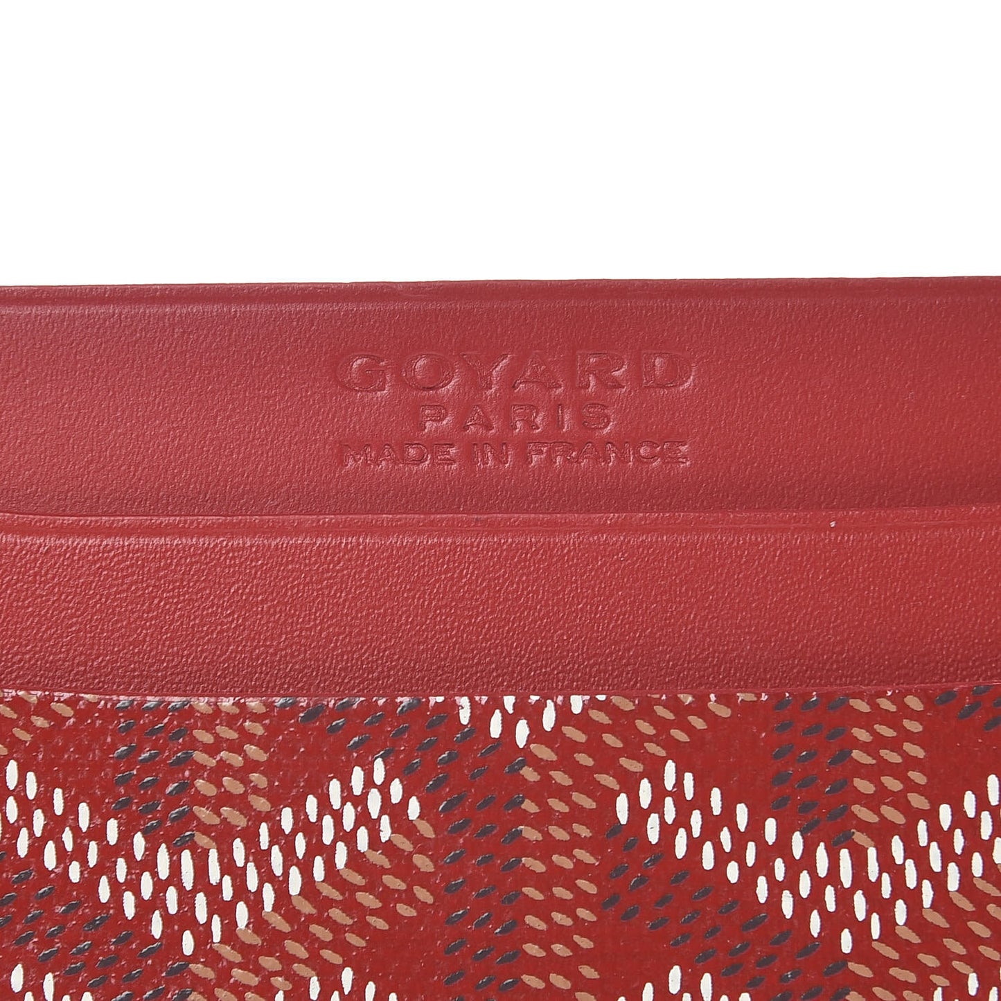 Goyardine Saint Sulpice Card Holder Red