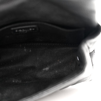 Chanel Grained Calfskin Quilted 2.55 Reissue Flap Belt Bag Clutch Black 5 of 13