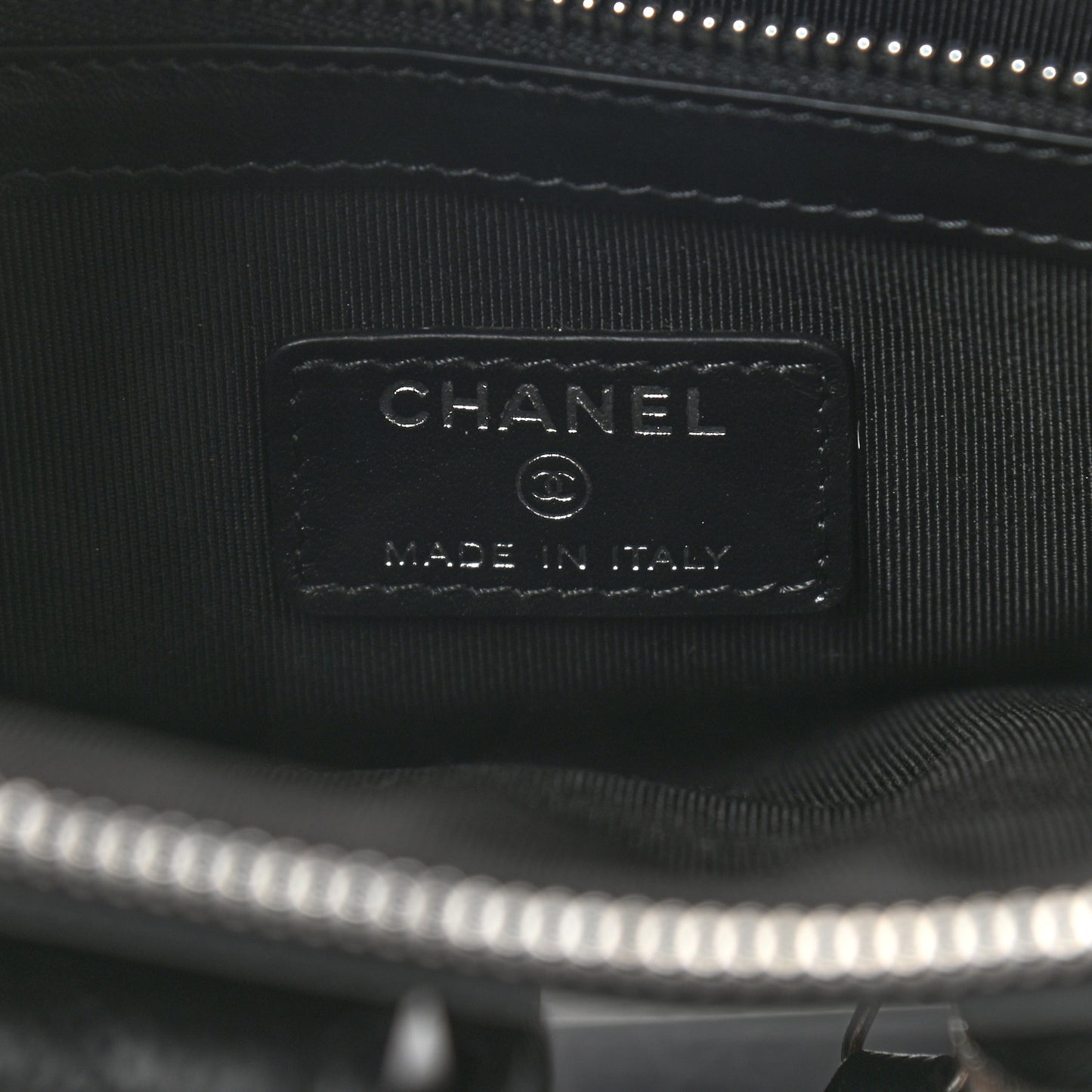Caviar Quilted Zipped Multi Pouch Black