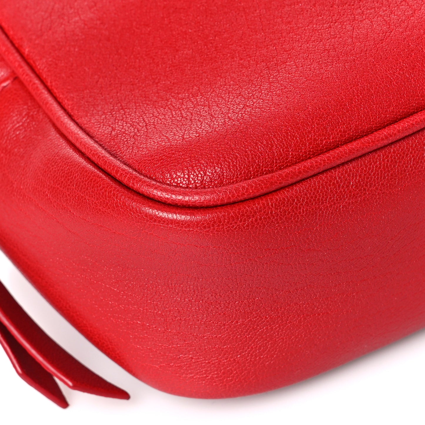 Lambskin Monogram Lou Belt Bag Red