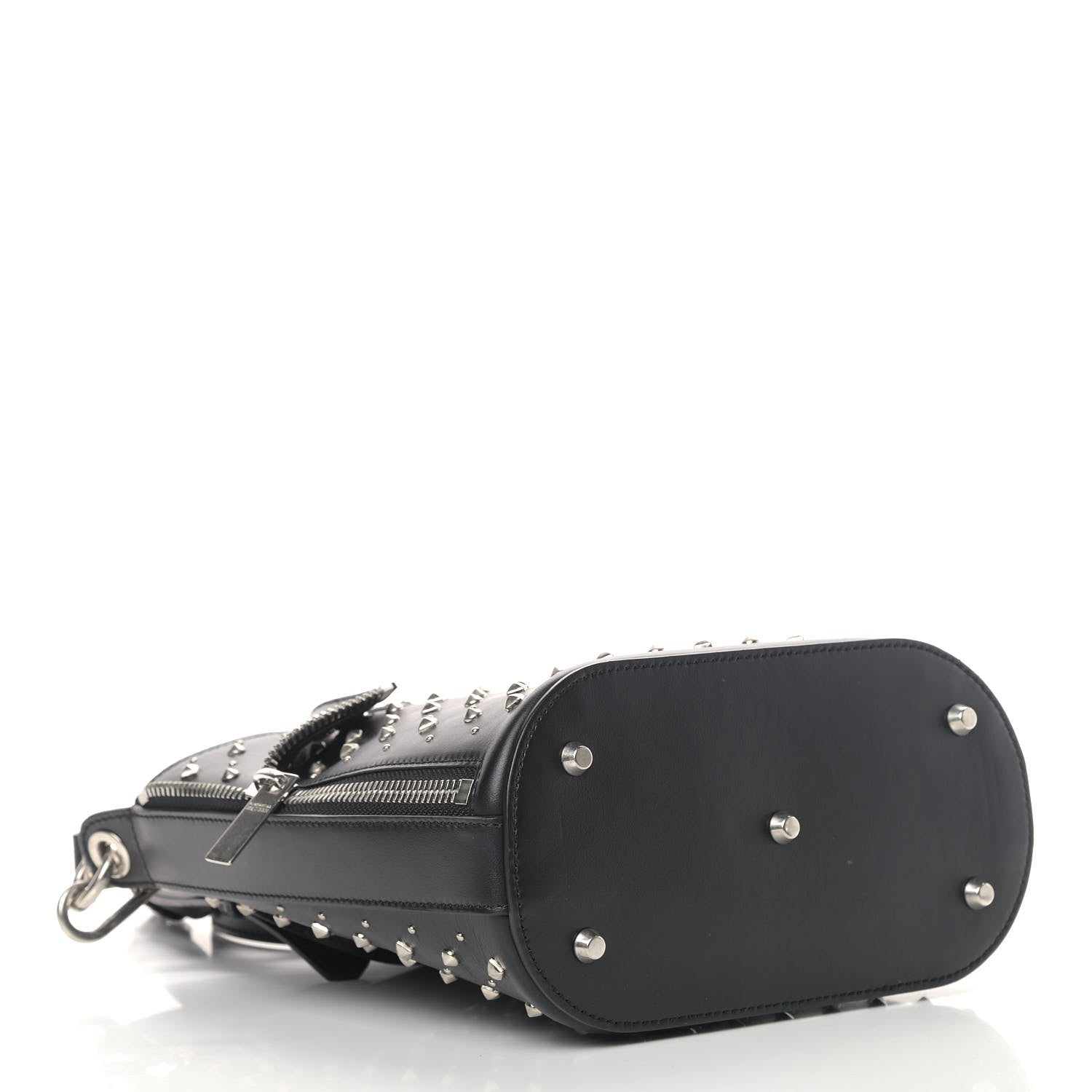 Alexander McQueen Calfskin Studded Crossbody Bag Black 4 of 10