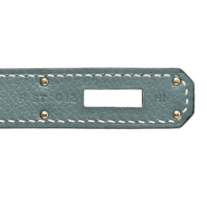 Hermes Veau Doblis Taurillon Clemence Evergrain Ghillies Kelly Retourne 35 Turquoise Ciel 7 of 11