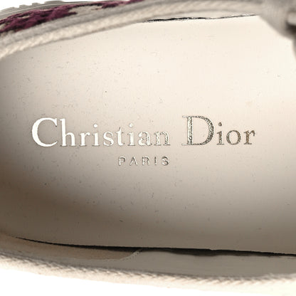 Christian Dior Canvas Oblique Walk'N'Dior Low Top Sneakers 38.5 Deep Amaranth 8 of 9