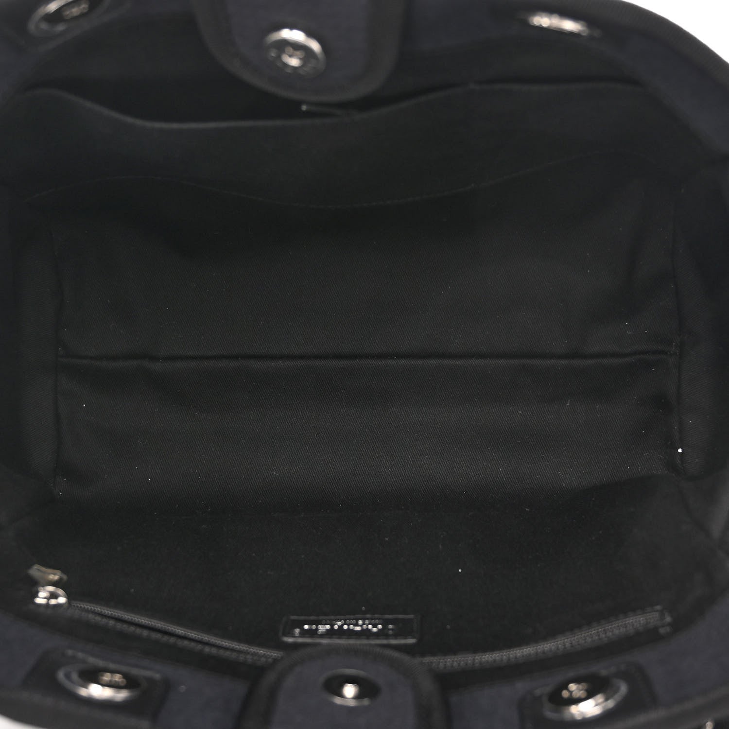 Chanel Canvas Small Deauville Tote Black 6 of 10