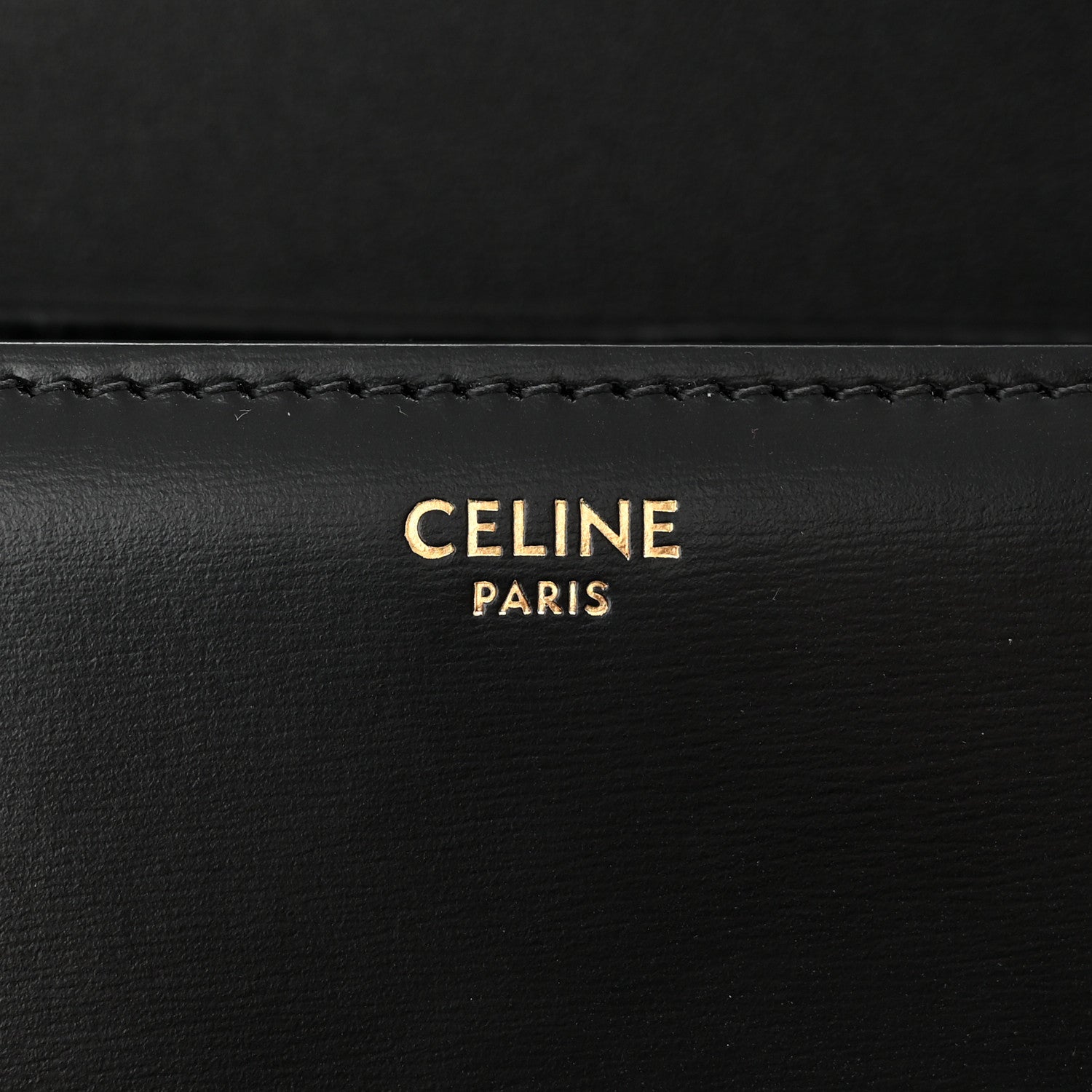 Celine Shiny Calfskin Teen Triomphe Black 6 of 11