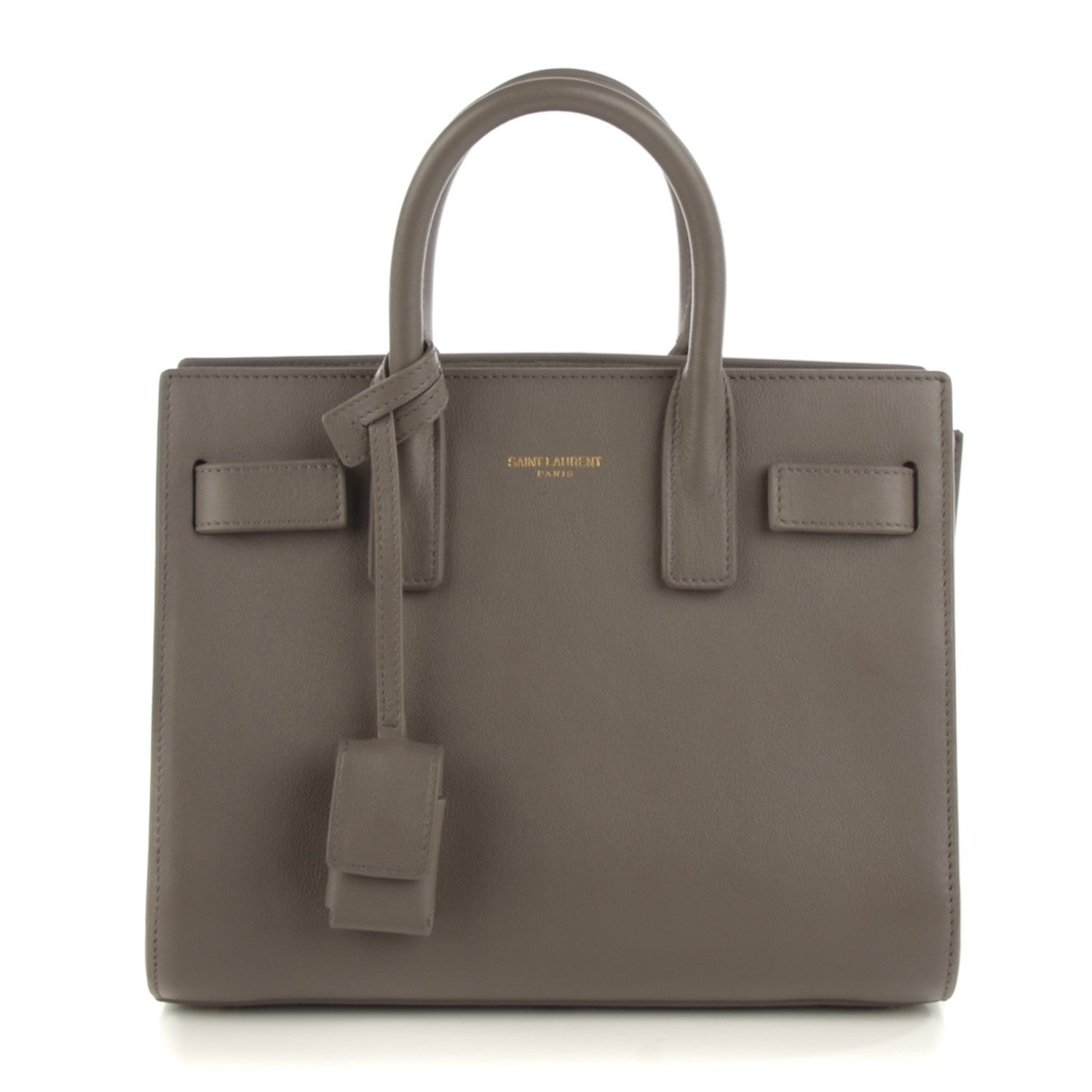 Saint Laurent Calfskin Nano Sac De Jour Fog 1 of 6
