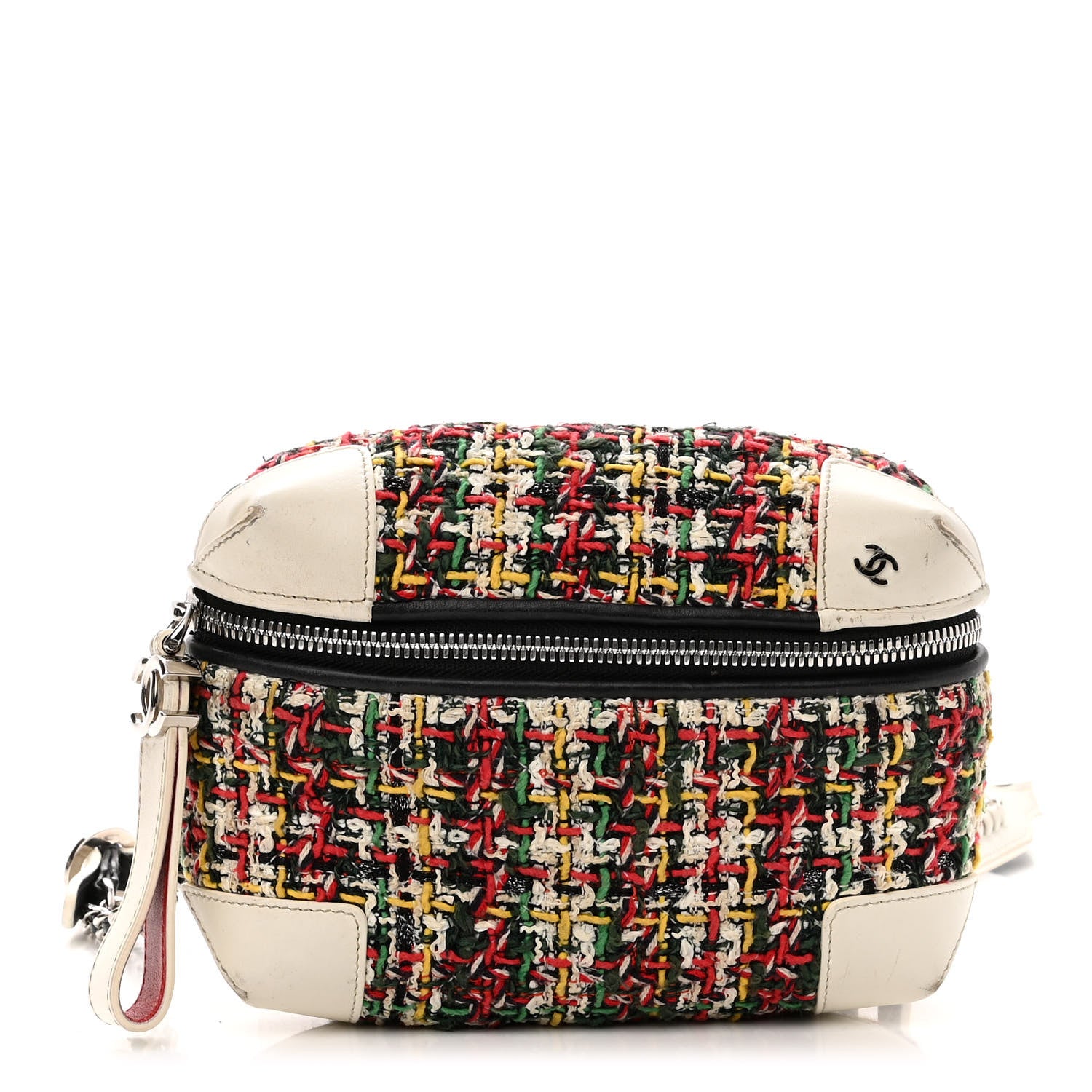 Chanel Tweed Calfskin Street Allure Waist Bag White Multicolor 1 of 13