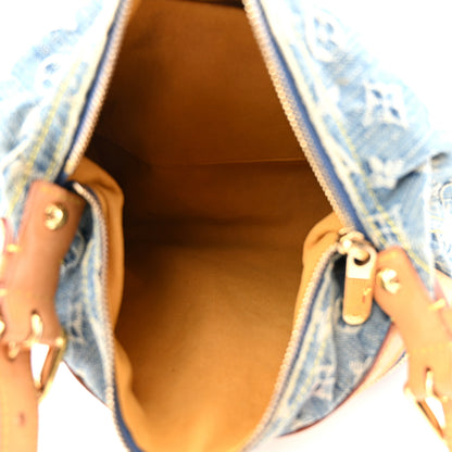 Louis Vuitton Monogram Denim Baggy PM Blue 4 of 8
