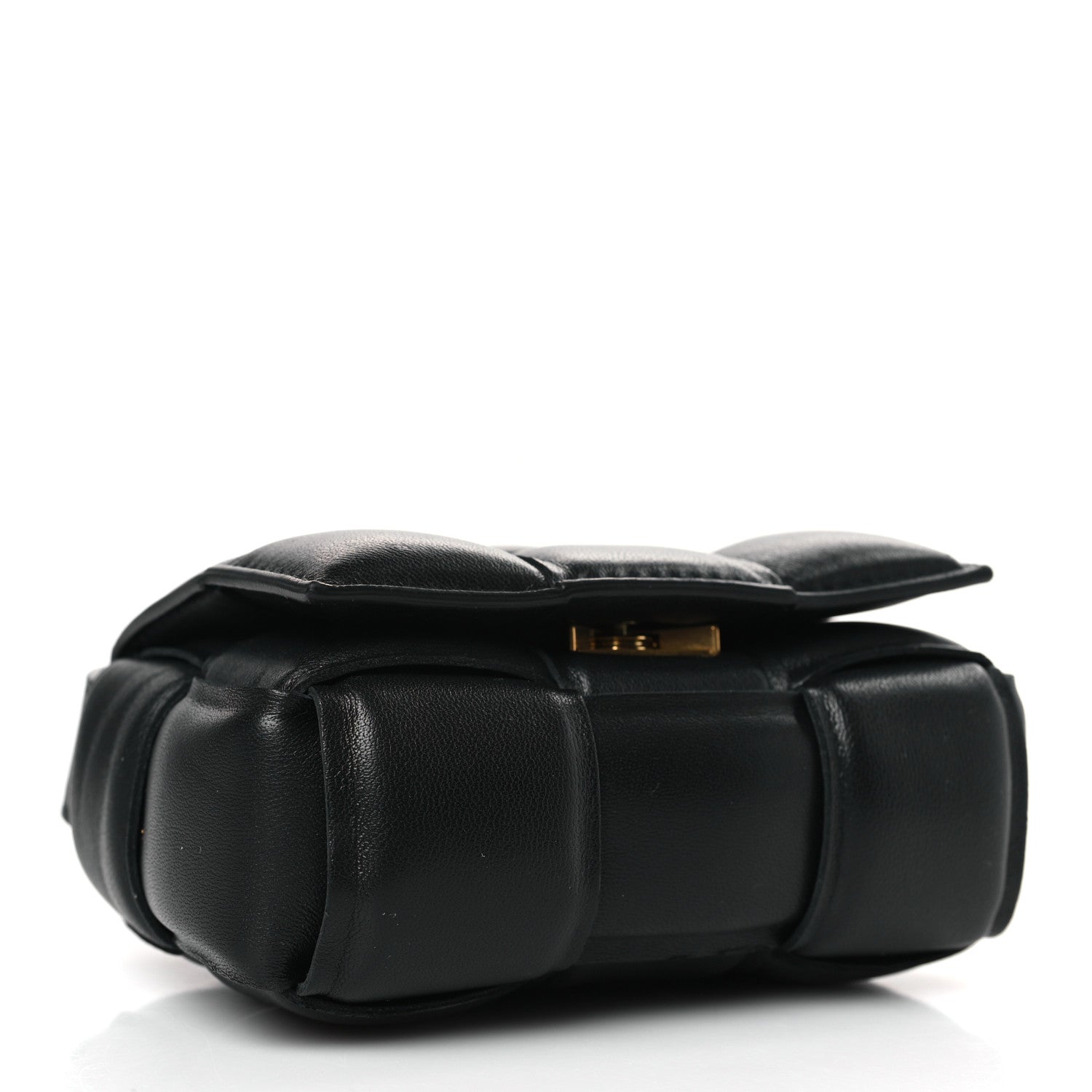 Bottega Veneta Lambskin Maxi Intreccio Padded Candy Cassette Crossbody Bag Black 4 of 8