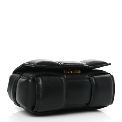 Bottega Veneta Lambskin Maxi Intreccio Padded Candy Cassette Crossbody Bag Black 4 of 8