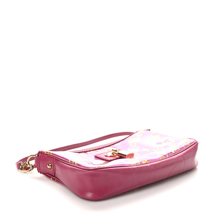 Louis Vuitton Monogram Charms Pochette Accessories Bag Fuchsia 4 of 9