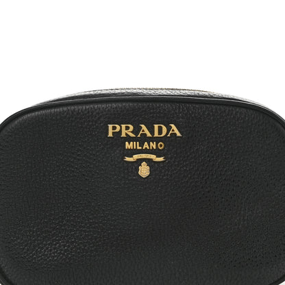 Prada Vitello Daino Logo Belt Bag Black 8 of 12