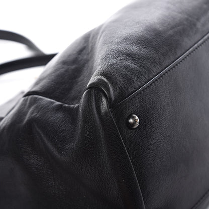 Fendi Goatskin Zucca Large Peekaboo Iconic Satchel Black Tobacco 13 of 20