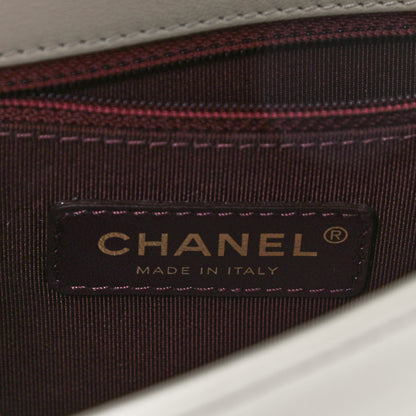 Chanel Sheepskin Quilted Vintage Mademoiselle Flap White 7 of 14