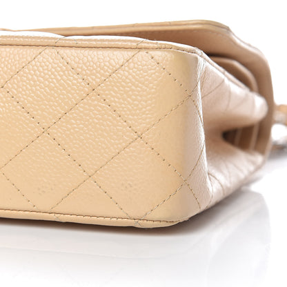 Chanel Caviar Quilted Medium Double Flap Beige Clair 6 of 12